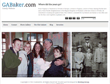 Tablet Screenshot of gabaker.com